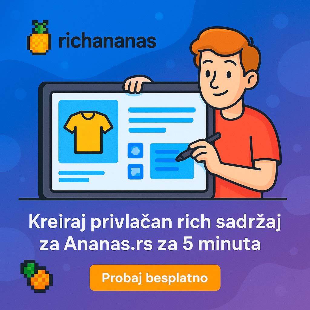 Primer kreiranog sadržaja